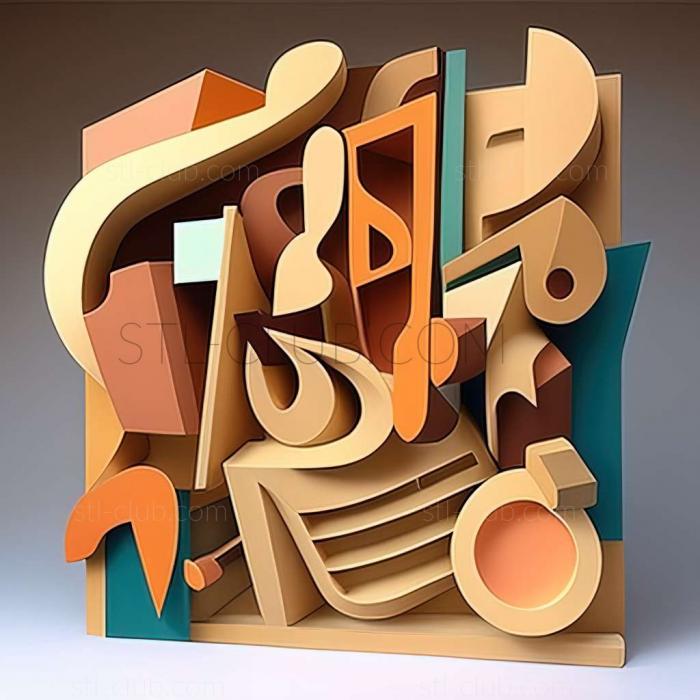 3D model Stuart Davis American artist (STL)